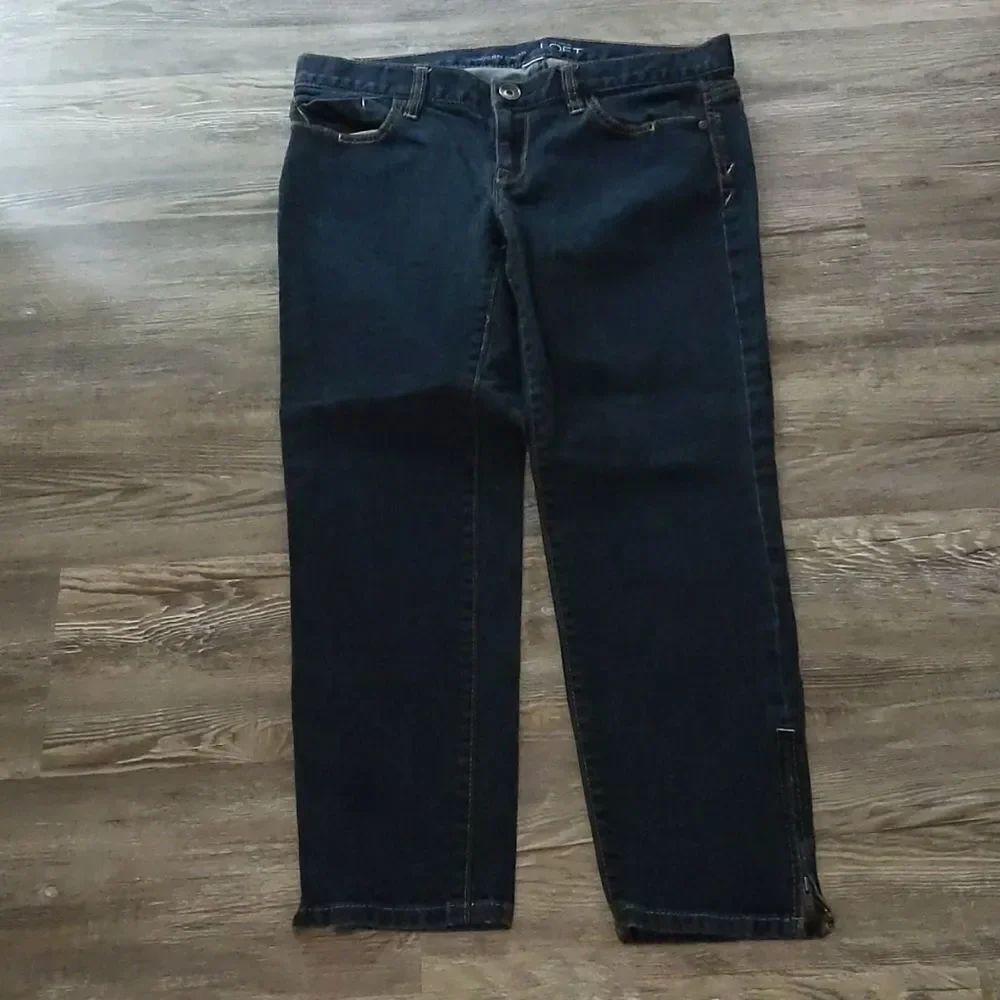 Loft Ann Taylor modern crop jeans Sz 8